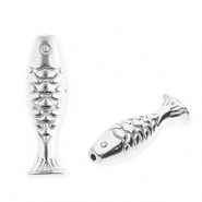 Stainless steel beads fish Silver
