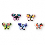 Beads ceramic butterfly Multicolour