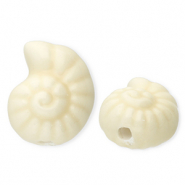 Beads ceramic shell White