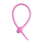 Colourful jewellery findings silicone zip tie Orchid Purple