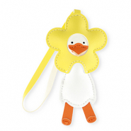 Statement charms goose with flower Yellow-White-Orange