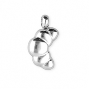 BY31® Stainless steel charms croissant Silver