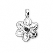 BY31® Stainless steel charms flower Silver