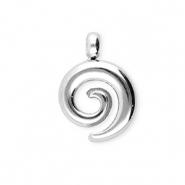 BY31® Stainless steel charms spiral Silver