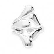 Stainless steel rings drops Silver
