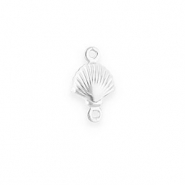 Stainless steel findings connector shell Silver