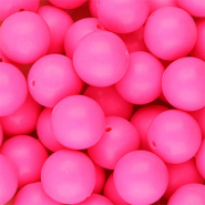 Silicone beads 18mm Neon Pink