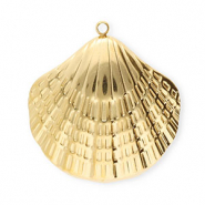 Stainless steel charms shell Gold