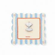 BY31® Eco-brass metal charms farfalle pasta Silver