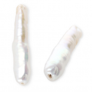 TQ Freshwater pearls irregular high luster Natural White
