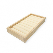 Jewellery display for rings Natural-Beige