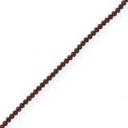 Top faceted beads 3x2mm disc Dark Lavender Grey