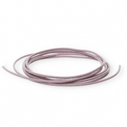 DQ leather round 1mm Vintage Pink