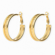 Stainless steel earrings&nbsp;/&nbsp;creoles Gold