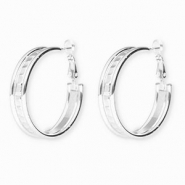 Stainless steel earrings&nbsp;/&nbsp;creoles Silver