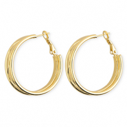 Stainless steel earrings&nbsp;/&nbsp;creoles Gold