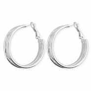 Stainless steel earrings&nbsp;/&nbsp;creoles Silver