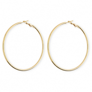 Stainless steel earrings&nbsp;/&nbsp;creoles Gold