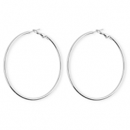 Stainless steel earrings&nbsp;/&nbsp;creoles Silver