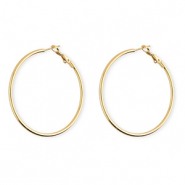 Stainless steel earrings&nbsp;/&nbsp;creoles Gold