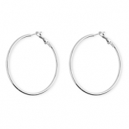Stainless steel earrings&nbsp;/&nbsp;creoles Silver