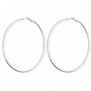Stainless steel earrings&nbsp;/&nbsp;creoles Silver
