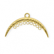 BY31&reg; Stainless steel findings connector arch with 10 loops Gold