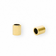 Stainless steel findings end cap Ø2.5mm Gold