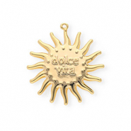 BY31&reg; Eco-brass metal charms sun Dolce vita"" Gold