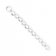 BY31® Stainless steel curb chain charms Silver