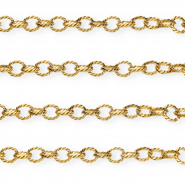 Stainless steel findings belcher chain anchor link Gold