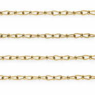 Stainless steel findings belcher chain fancy link Gold