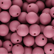 14 mm DQ acrylic beads Plum