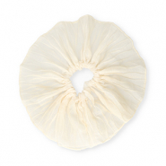 Scrunchie hair tie XL 2-layer Beige