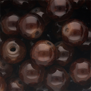 12 mm glass beads Brown