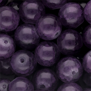 12 mm glass beads Purple