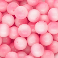 12 mm glass beads Pink-White