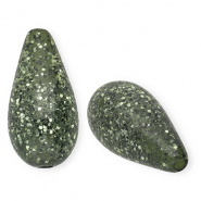 Polaris Elements drop shaped beads Paipolas Olive Green