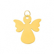 Stainless steel charms angel Gold