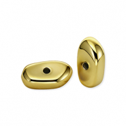 Acrylic beads pebble-shaped Gold