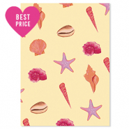 BY31® Jewellery cards sea life Yellow-Pink-Purple