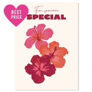 BY31® Jewellery cards "For someone special" Off White-Bordeaux Red-Coral Red-Pink