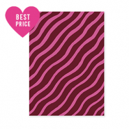 BY31® Jewellery cards flowing lines Bordeaux Red-Fuchsia