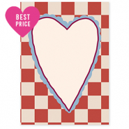 BY31® Jewellery cards heart Crème-Red-Bordeaux Red-Light Blue
