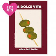 BY31® Jewellery cards "La dolce vita" Bordeaux Red-Off White-Olive Green-Orange