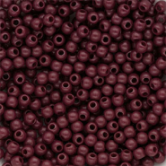 4 mm DQ acrylic beads shiny Mahogany Red