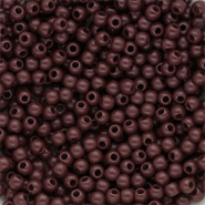 4 mm DQ acrylic beads shiny Dark Brown