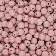 6 mm DQ acrylic beads shiny Vintage Pink