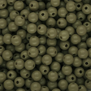6 mm DQ acrylic beads shiny Army Green