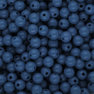 6 mm DQ acrylic beads shiny Teal Blue